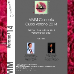 MMM CLARINET COURSE, SUMMER 2014 . Philippe Cuper & Emilio Ferrando / Juan Luis Royo & Carlos García