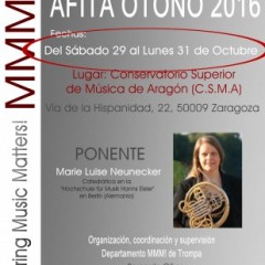 XII MMM! COURSE OF FRENCH HORN HIAFA – AUTUM 2016