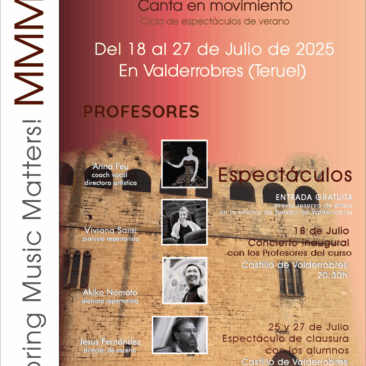 CURSO DE CANTO “ELVIRA DE HIDALGO”. JULIO 2025