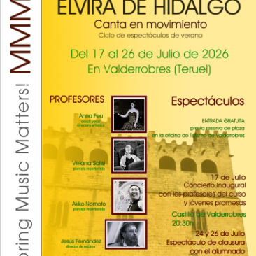 X CURSO DE CANTO “ELVIRA DE HIDALGO”. JULIO 2026
